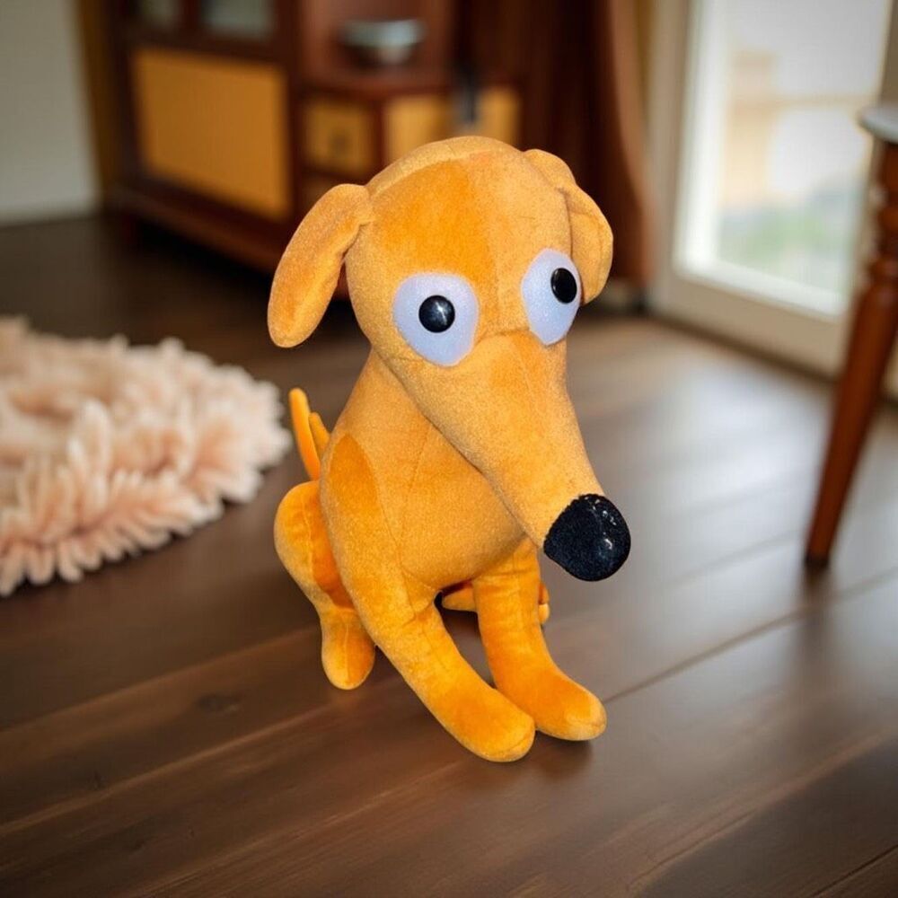 The Simpsons Santa's Little Helper Dog Plush Stuffed Toy Universal Studios 14”